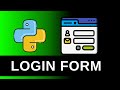 How To Create A Login Form? | Python Flask Web App Tutorial