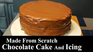 Made From Scratch Chocolate Cake And Icing | Easy Recipe | Chocolate | The Southern Mountain Kitchen