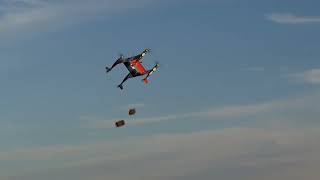 Autonomous Pod Transport Completes Package Drops in Airplane Mode