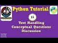 Python Tutorial 15 Text Handling Lab1
