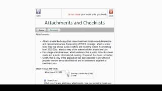 Adding attachments to the permit application