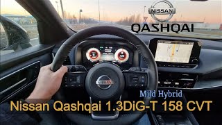 2022 Nissan Qashqai 1.3DiG-T 158 CVT Mild Hybrid 2WD - consumption on 130 km/h (POV)