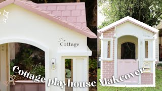Dream Cottage! Painted Little Tikes Plastic Playhouse Makeover