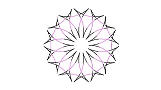 Simple Python Turtle Graphic and Code: Thorny Crown