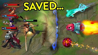 TOP 50 AMAZING SAVE MOMENTS IN LEAGUE OF LEGENDS!