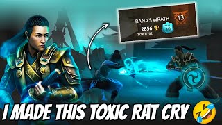 Crybaby Toxic Rat Will Never Forget This Match 🤣 | Shadow Fight 4: Arena