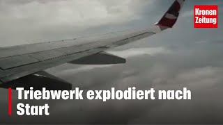 Plötzlich explodiert das Flugzeug-Triebwerk! I krone.tv NEWS