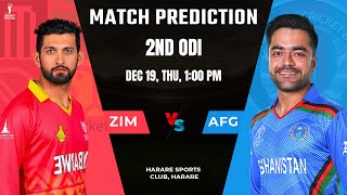 ZIM vs AFG 2nd ODI Dream11 Team | Zimbabwe vs Afghanistan 2nd ODI Match PREDICTION | WHO WILL WIN?