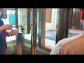 nice 1985 mitsubishi glass elevator lift modernised shangri la hotel valley wing