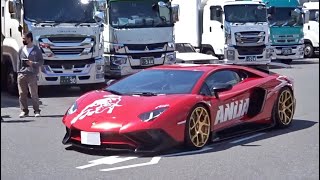 【大黒PA】スーパーカー加速サウンド/Supercars sound in Japan. Aventador, 458, 355, Carrera GT and more！