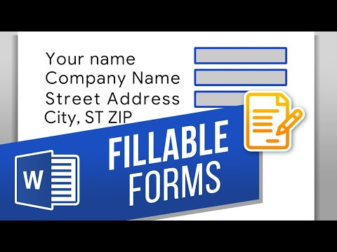 How to Create Fillable Forms in Word with Developer Tools Make a Word Document Fillable