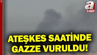 Ateşkes Öncesi İsrail'den Gazze'ye Saldırı l A Haber