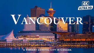 24 HOURS VANCOUVER 4K DRONE VIEW - Amazing Cityscape With Relaxing Music For Stress Relief - 4K UHD