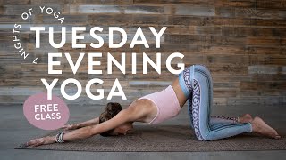 Tuesday Evening Vinyasa Yoga Class 🌙 (FULL CLASS)