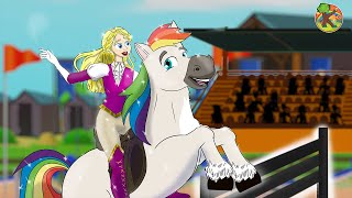 Princess Cinderella - Royal Pony Race (Little Pony) | KONDOSAN English | Fairy Tales for Kids