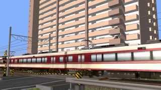 (動画テスト) RailSim2 西鉄8000形風車両ＰＩ(製作中)