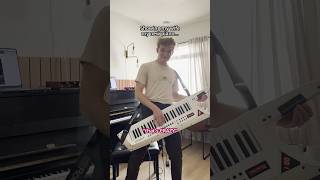 Playing a KEYTAR for my FIRST TIME 🎹🎸🤯 #piano #keytar