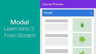 Ionic 3 - Modal Implementation