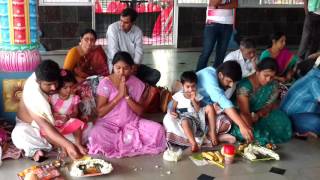 Chinnu Ammu Akshrabhyasam at Wargal Saraswathi Temple