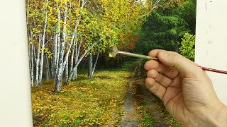 #70 How To Paint Silver Birch Trees Part 3 | Oil Painting Tutorial