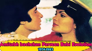Amitabh bachchan  Parveen Babi evolution 1974-1983 #Bollywoodold #Amitabh #Parbeen babi