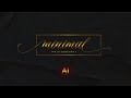 How to signature logo Design - Illustrator cc 2021 | How to minimal Logo