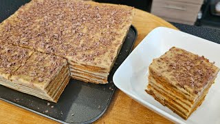 No bake coffee custard cake