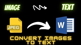 How To Convert Image To Text | How to convert image to editable text