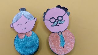 Grand parent day craft | creative craft for kids |  grand parents diy |unique craft #viralshortsl