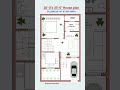 20 by 35 house 35x20 east face house 20x35 corner house plan shorts viral homeplan houseplan