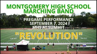 MHS Montgomery High School Marching Band Pregame Performance September 7, 2024 at Summit, New Jersey