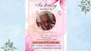 In Loving Memory Of Doris Cato/Ettie Tesheira