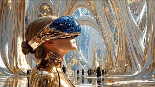 Golden Future • 1 Hour Luxury Sci-Fi Ambient | 10 Golden Cyberpunk Future Cities