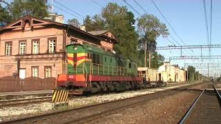 Тепловоз ЧМЭ3-4628 на ст. Аэгвийду / CME3-4628 at Aegviidu station