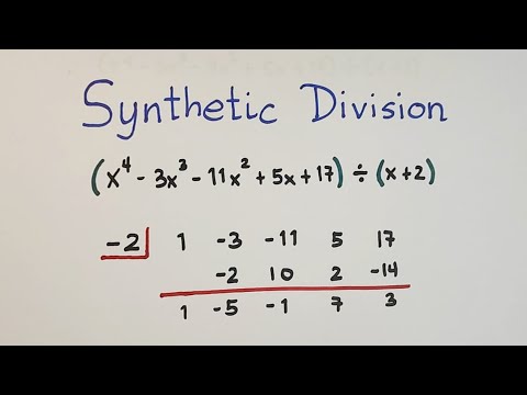 Dividing Polynomials By Synthetic Division - Polynomial Division ...