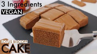 3 Ingredient Lotus Biscoff Cake Recipe | Vegan Cake | Just Cook!