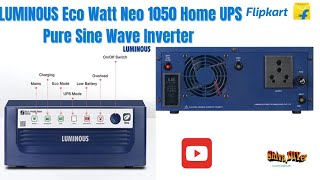 Luminous Eco Watt Neo 1050 | Luminous Tall Tubular Battery 150 Ah | Luminous UPS Inverter For Home 🏡