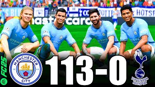 FC 25 | RONALDO, MESSI, MBAPPE, NEYMAR, ALL STARS | MAN CITY 113-0 SPURS | UCL FINAL 2024/25 | 4K