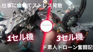 ド素人ドローン奮闘記 UM2ndエボ 【唯のストレス発散動画】FPVドローン U99