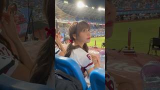 梔梔找大聲鼓勵投手球迷 #台湾チアリーデ #樂天女孩 #RakutenGirls 241009