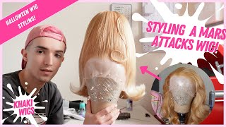 Making a Mars Attacks wig! | Halloween Drag Queen Wig Styling