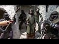 toy fair 2015 neca planet of the apes diorama afp fly by