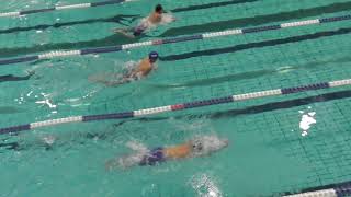 20191020 横浜国際プール短水路記録会　男子100m平泳ぎ　8組