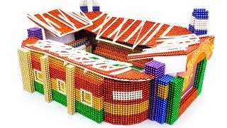 DIY - Build Manchester United - Old Trafford Stadium With Magnetic Balls (Satisfying) - Magnet Balls