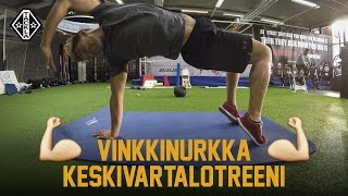 TACKLA vinkkinurkka - Keskivartalotreeni