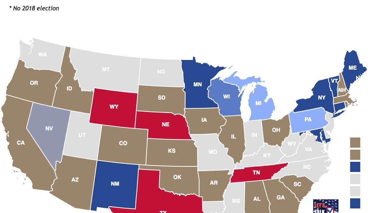 The 2018 Governor Elections Based On Primary Turnout In Each State ...