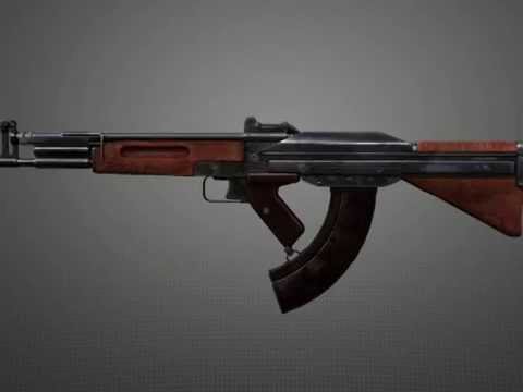 Korobov's Assault Rifle TKB-408, 3d Model / Автомат Коробова ТКБ-408 ...