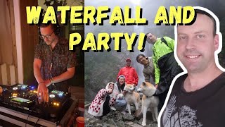 Waterfall and Party Time!!! Panlong waterfall in Sichuan and party in Chengdu