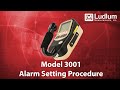 Model 3001 Alarm Setting Procedure