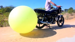 World's Biggest Balloon Vs Bike Sylencer Create